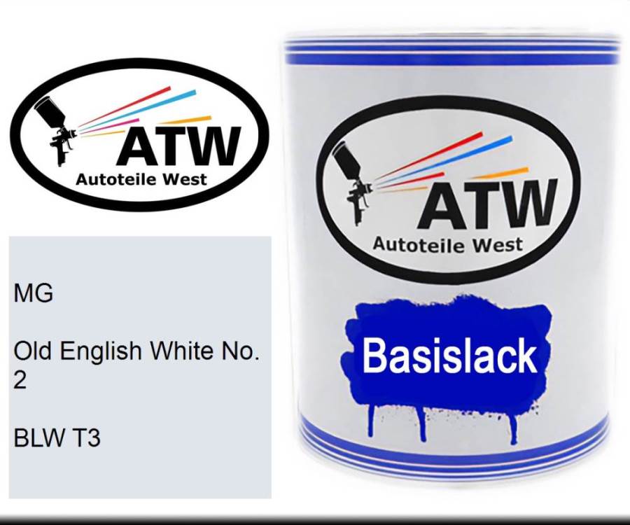 MG, Old English White No. 2, BLW T3: 1L Lackdose, von ATW Autoteile West.